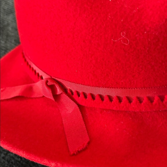 GEO W BOLLMAN RED 100% WOOL FELT VINTAGE  HAT  MADE IN USA main image 11